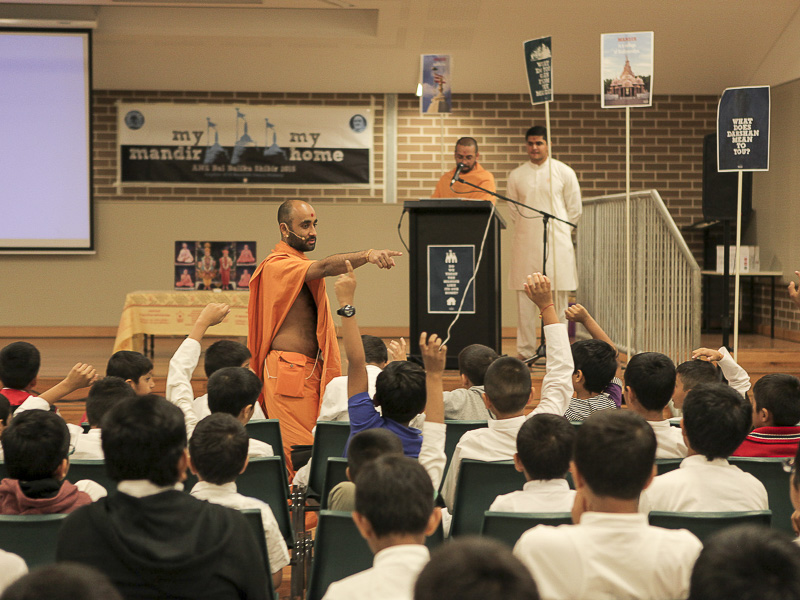 A presentation during the shibir