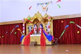 Beautifully decorated darshan on occasion of Holi