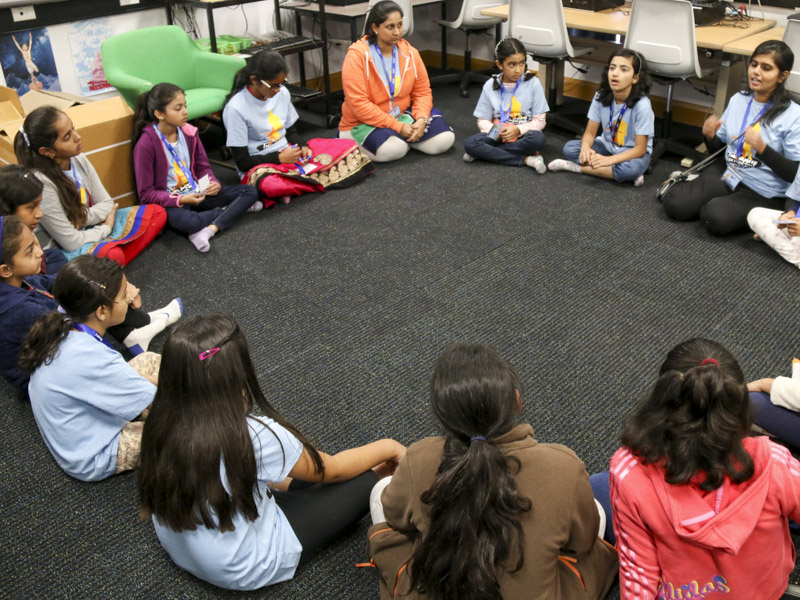 Children participate in bal-balika shibir