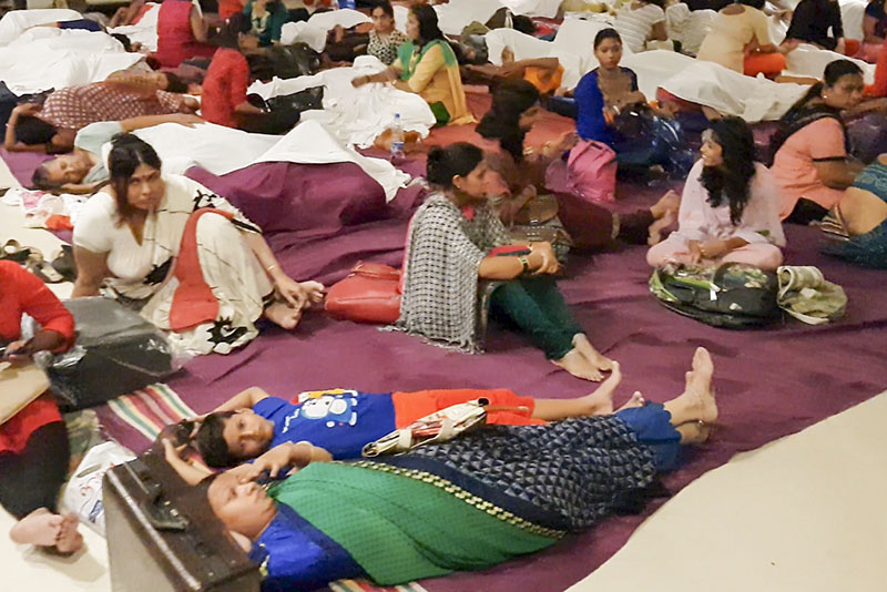 Commuters Helped During Torrential Downpour, Mumbai