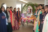 Students Pull the Chariot of Bhagvan Swaminarayan