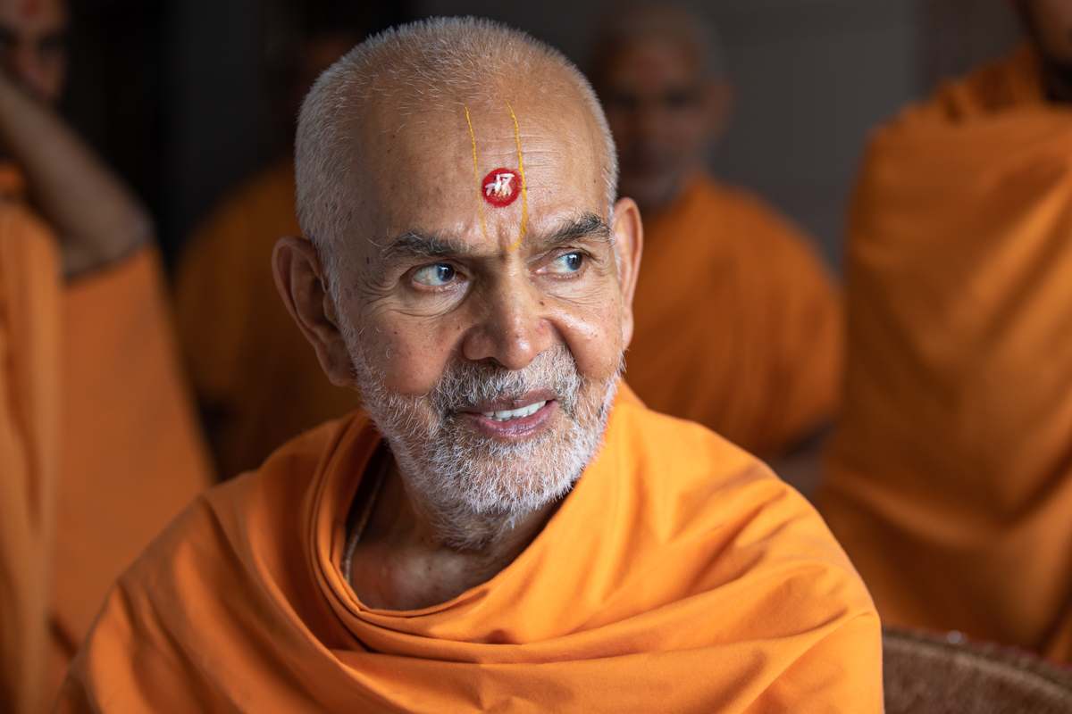 Swamishri in a divine mood