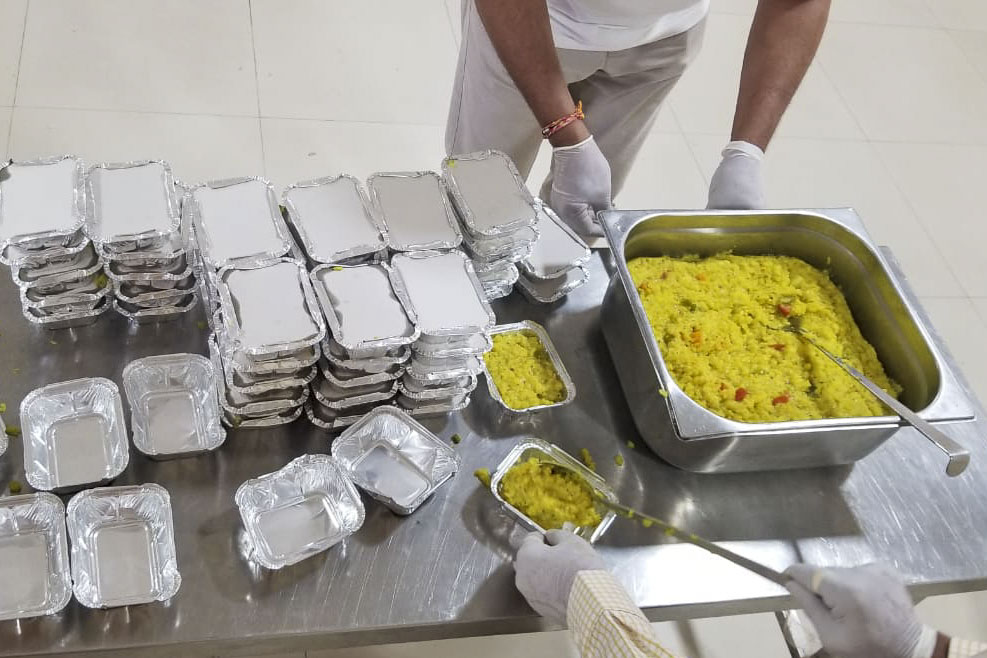BAPS Community Services During the Coronavirus Lockdown, Indore