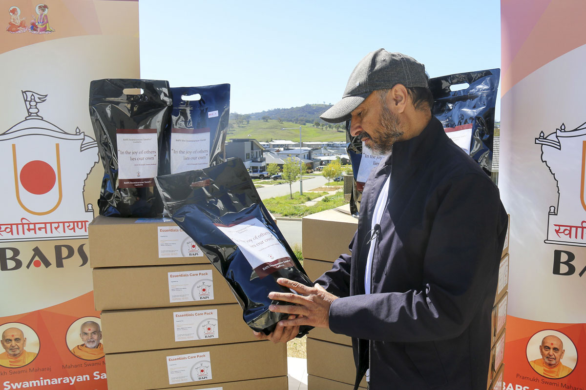 BAPS Provides Assistance During Coronavirus Pandemic, Canberra