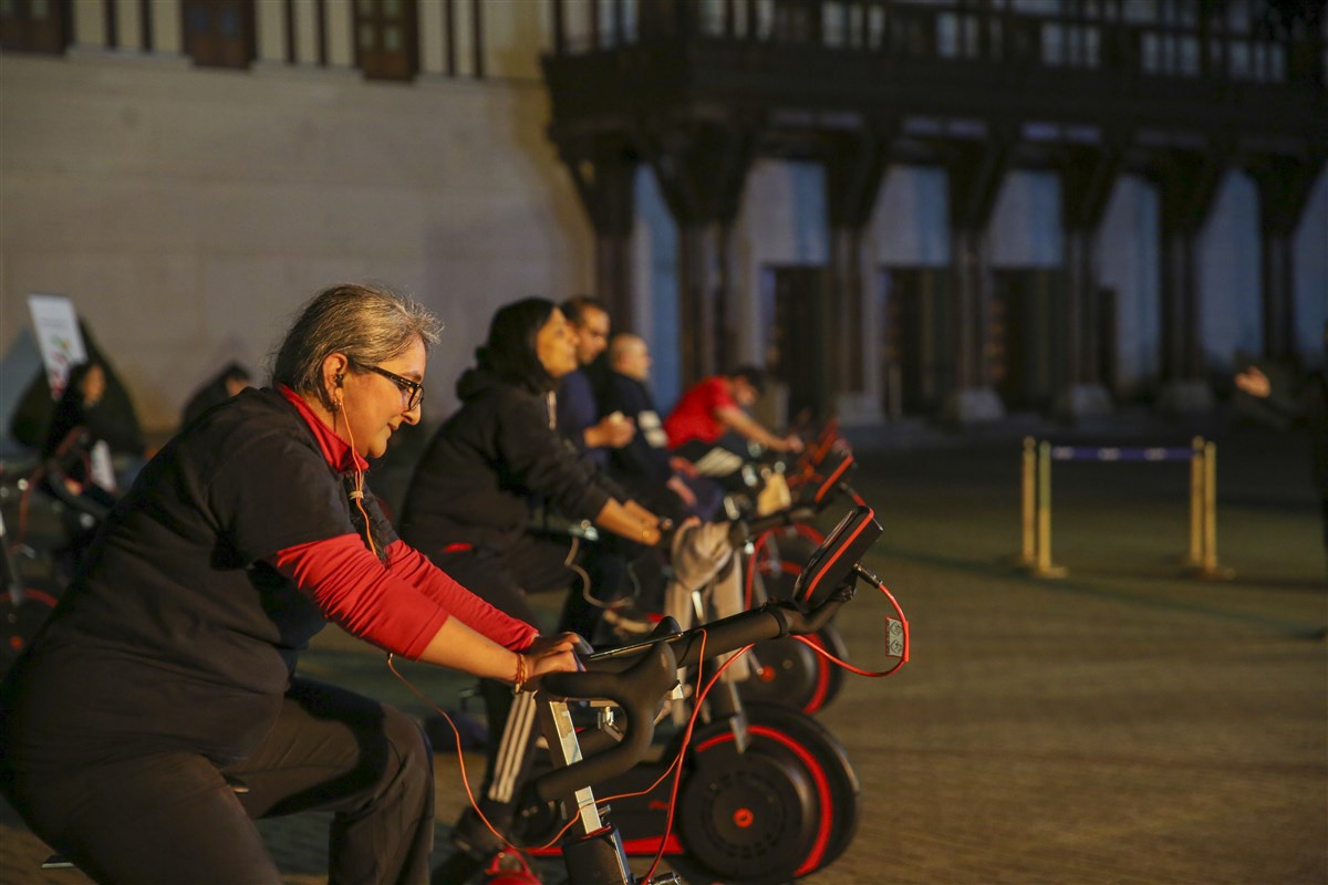 Riders bravely soldiered on during the night