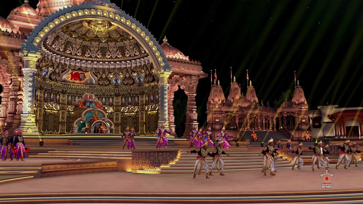 Children and youths perform centenary dance