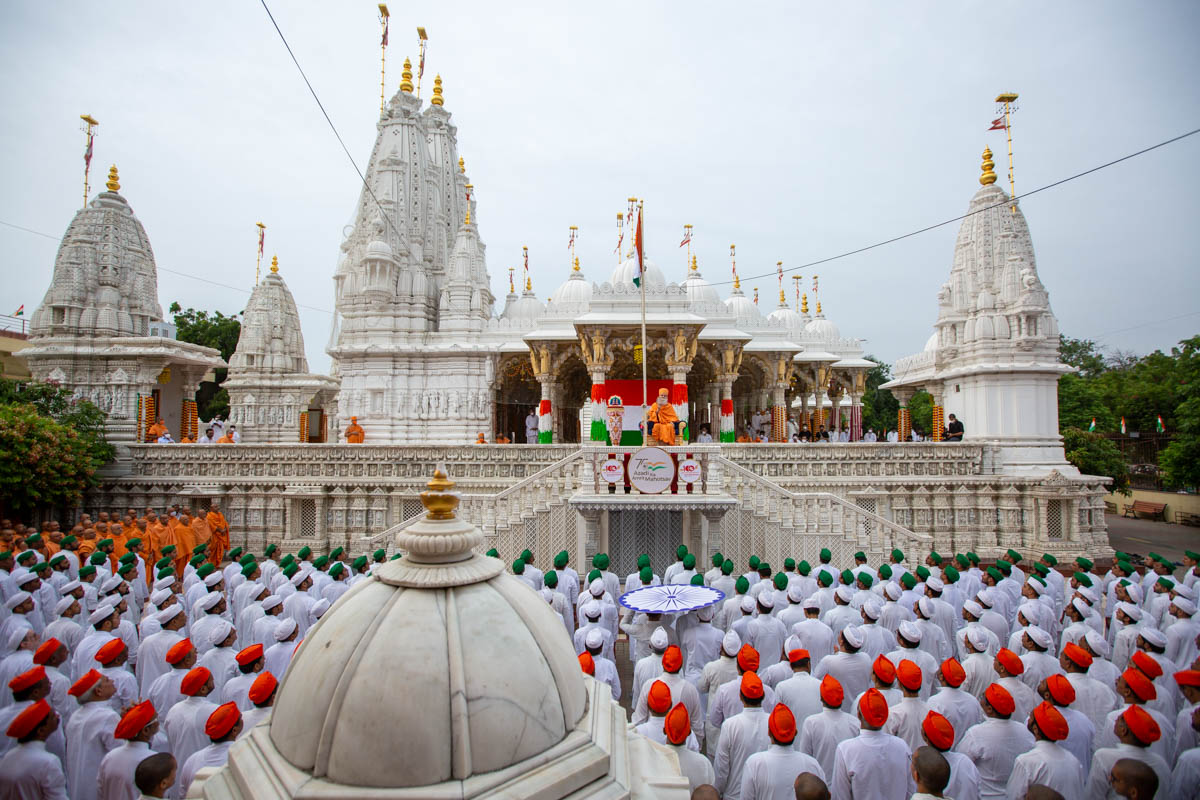Mahant Swami Maharaj Celebrates India's Azadi ka Amrit Mahotsav, Ahmedabad