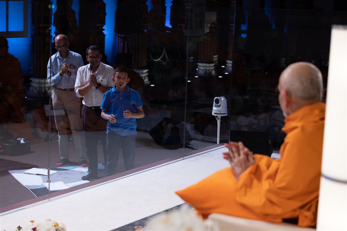 The family contend that practising satsang at home daily can be difficult and maybe even boring