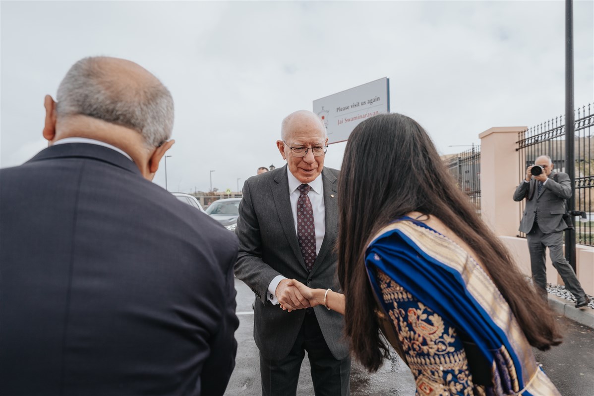 Governor-General of Australia Visits BAPS Shri Swaminarayan Mandir, Canberra
