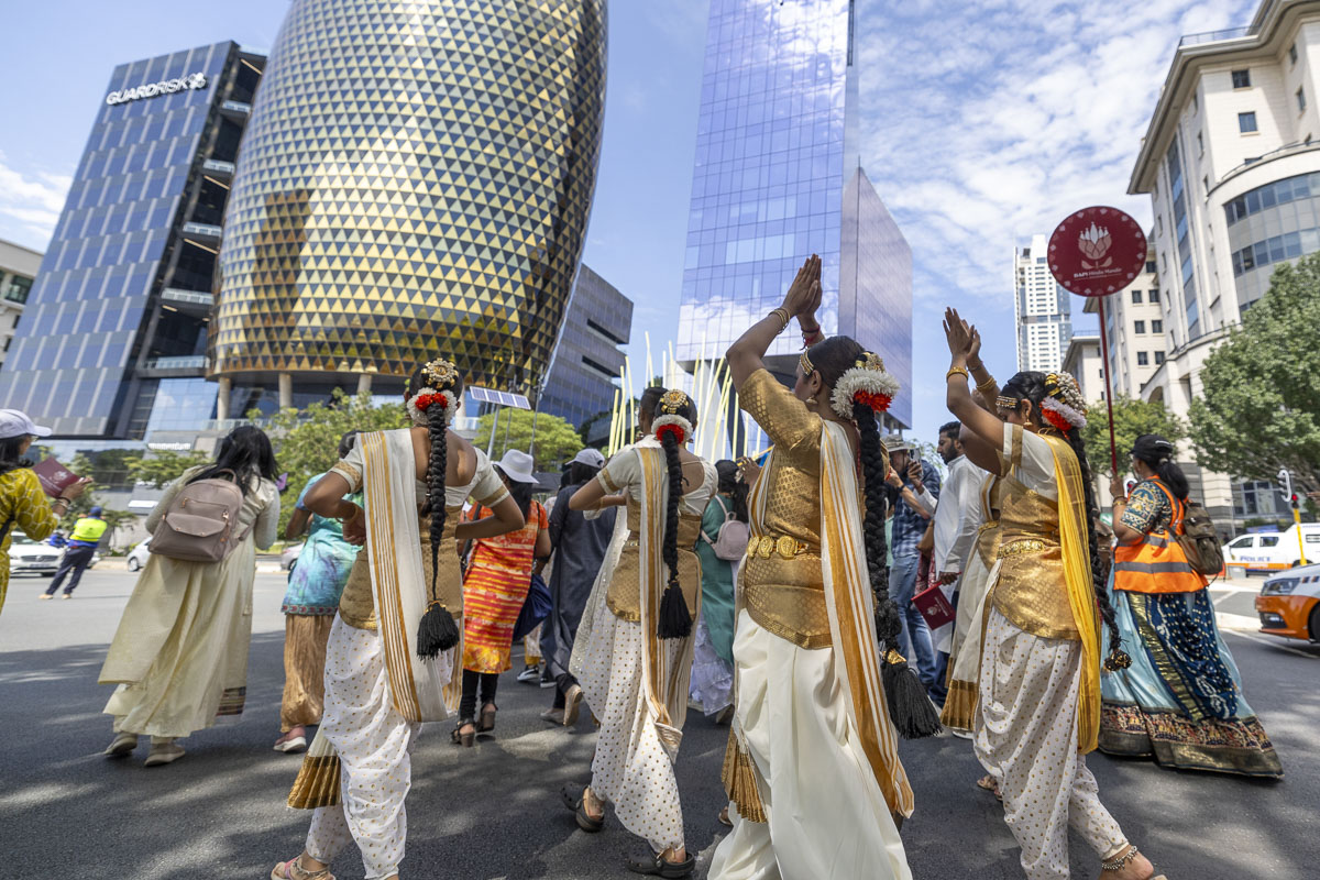 Nagar yatra through the streets of Johannesburg