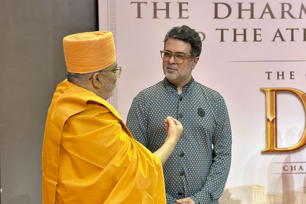 The Swaminarayan Tradition Represented at Historic 'The Dharmic Renaissance and The Athens Declaration' Summit , Athens, Greece