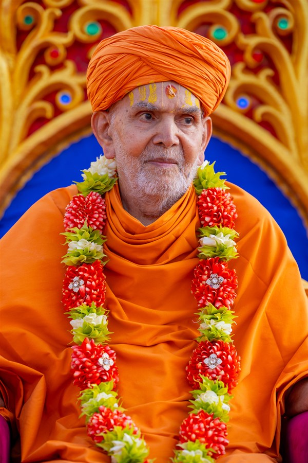 Swamishri during the assembly