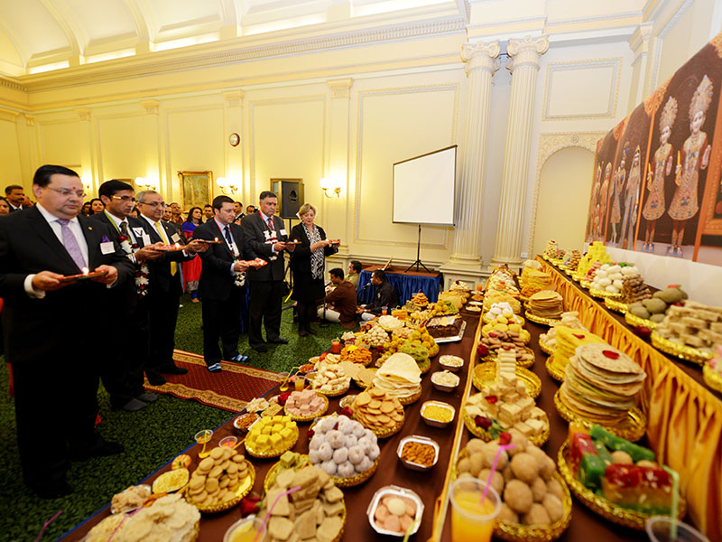 Annakut at Parliament of Victoria,  Melbourne, Australia