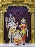 Bhagwan Shri Shankar, Shri Parvatiji and Shri Ganeshji