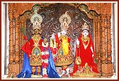 Shri Harikrishna Maharaj, Bhagwan Shri Krishna and Shri Radhaji