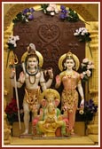 Bhagwan Shri Shankar, Shri Parvatiji and Shri Ganeshji