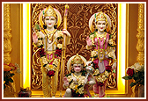 Bhagwan Shri Ram, Shri Sitaji and Shri Hanumanji
