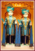 Parabrahma Bhagwan Shri Swaminarayan and Aksharbrahma Shri Gunatitanand Swami