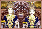 Parabrahma Bhagwan Shri Swaminarayan and Aksharbrahma Shri Gunatitanand Swami