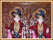 Parabrahma Bhagwan Shri Swaminarayan and Aksharbrahma Shri Gunatitanand Swami